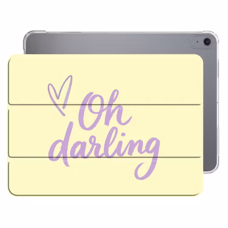 iPad hoes - Oh darling - Geel - Hart — 1