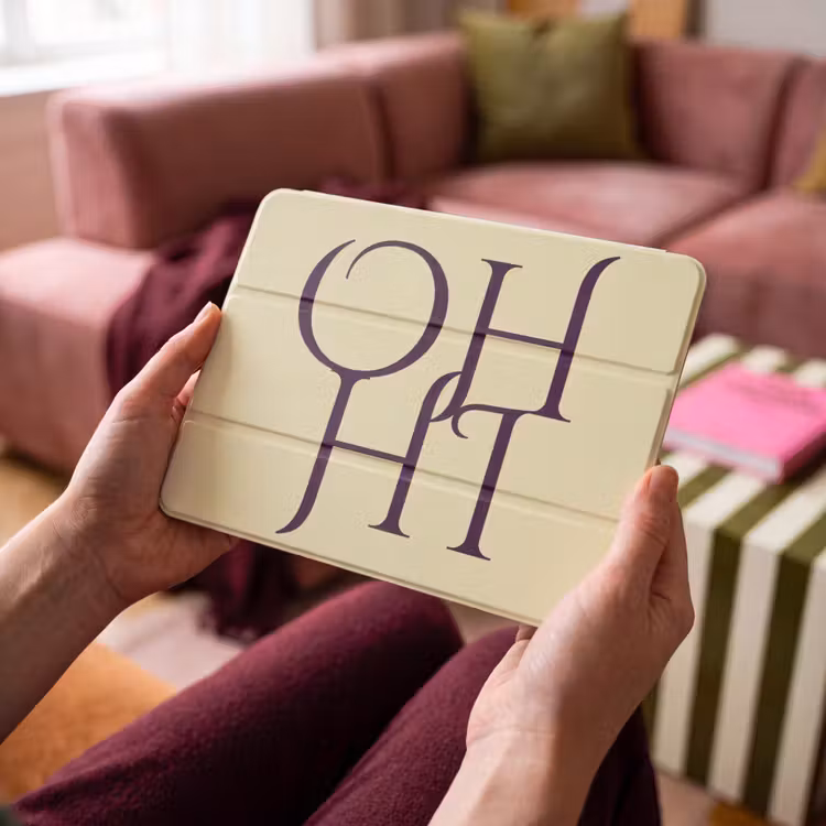 iPad hoes - Oh hi - Geel - Monogram — 4