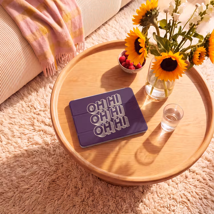 iPad hoes - Oh hi - Paars - 3D — 2
