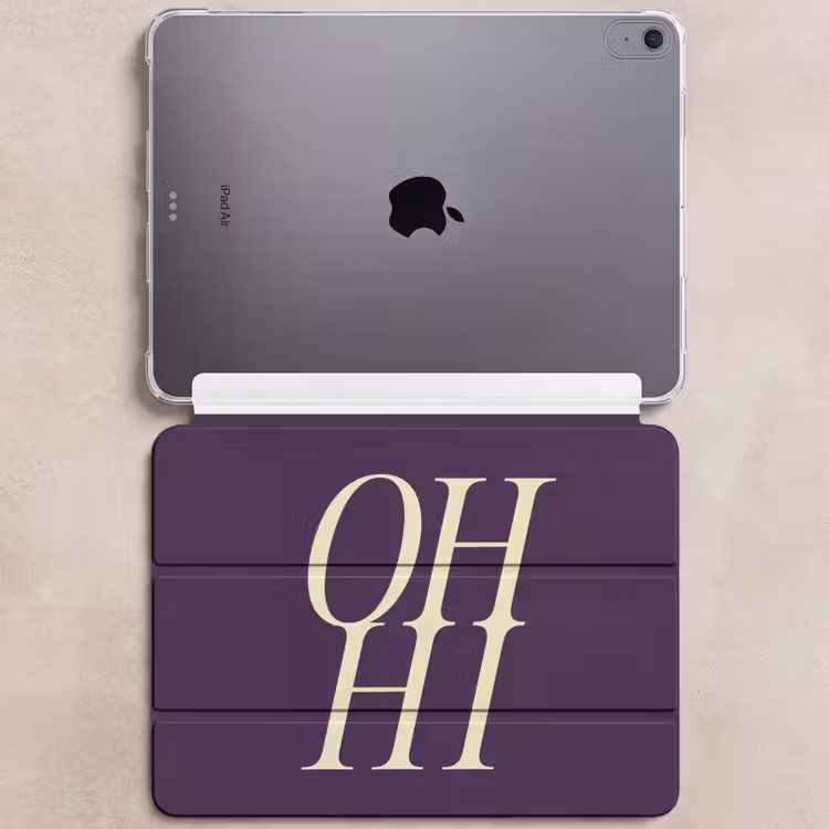 iPad hoes - Oh hi - Paars - Minimalistisch — 6
