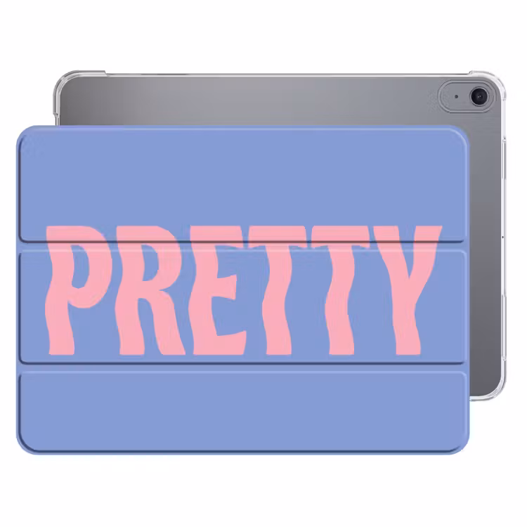 iPad hoes - Pretty - Roze - Blauw - Golvend — 1