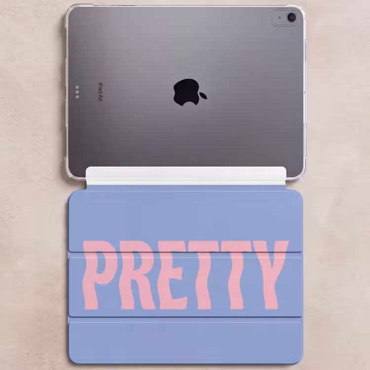 iPad hoes - Pretty - Roze - Blauw - Golvend — 6