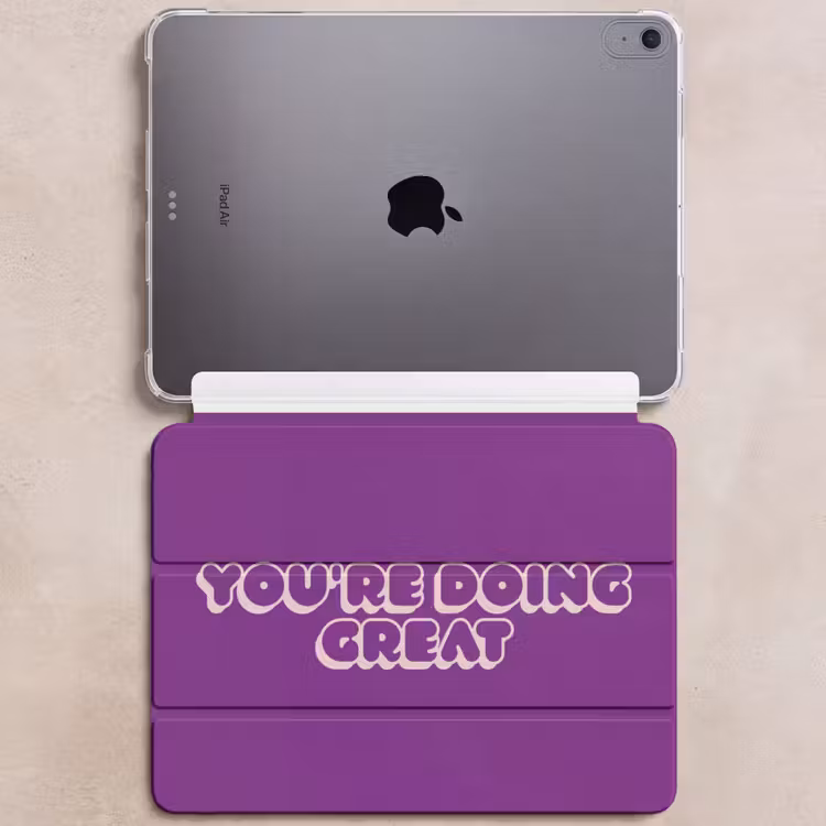 iPad hoes - You're doing great - Paars - Bubble letters — 6