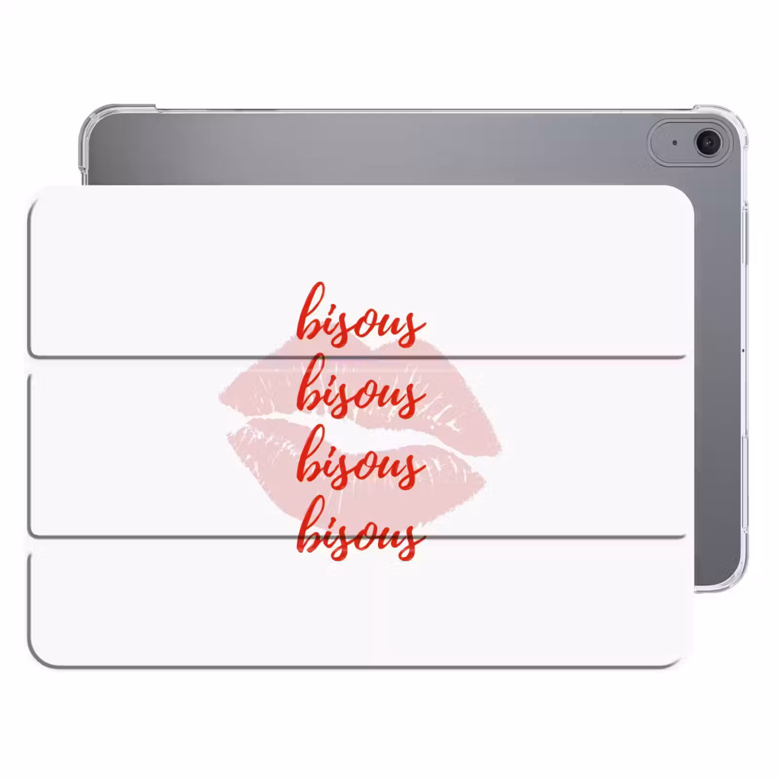 iPad hoes - Bisous - Lip - Wit - Rood — 1