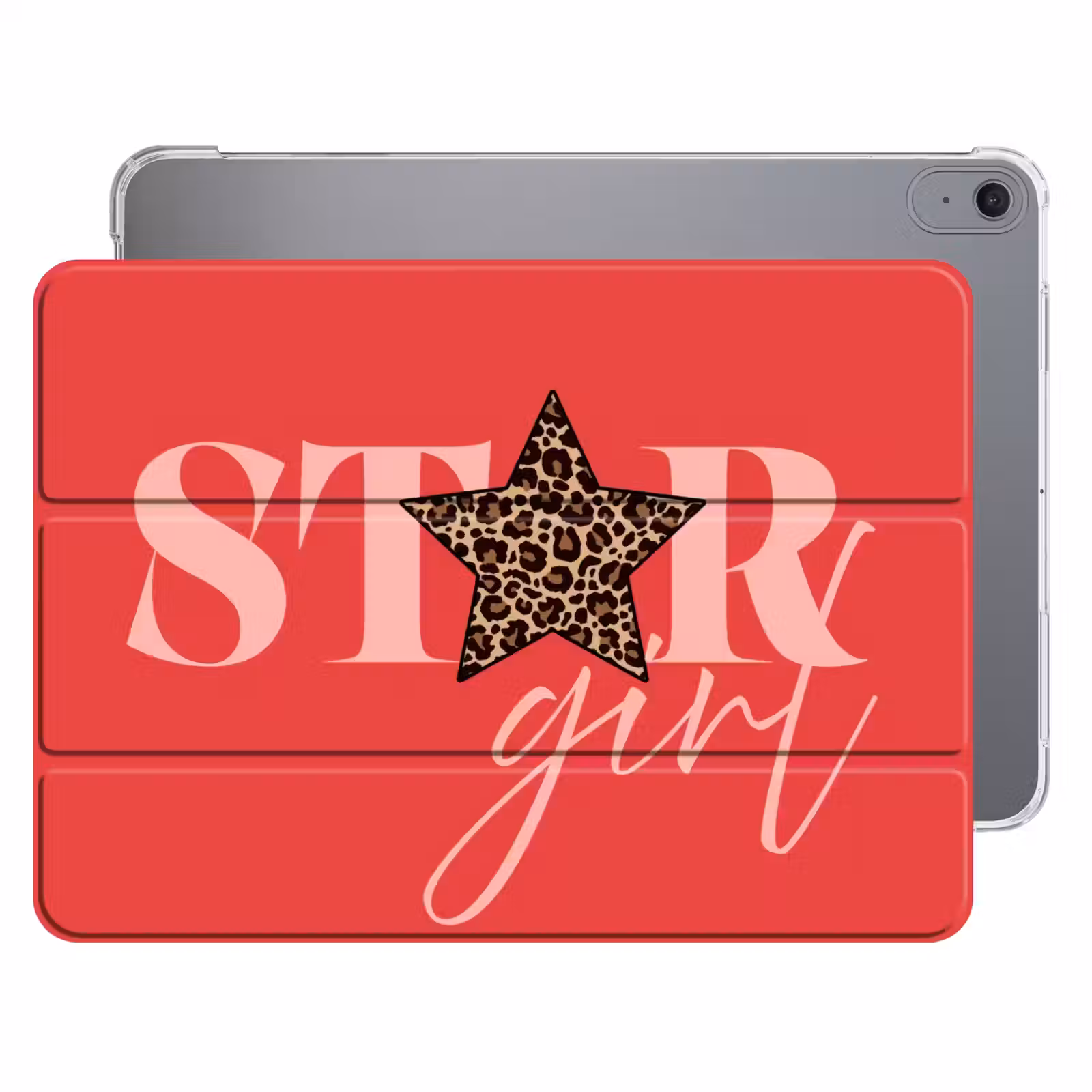 iPad hoes - Star girl - Rood - Panter - Ster — 1