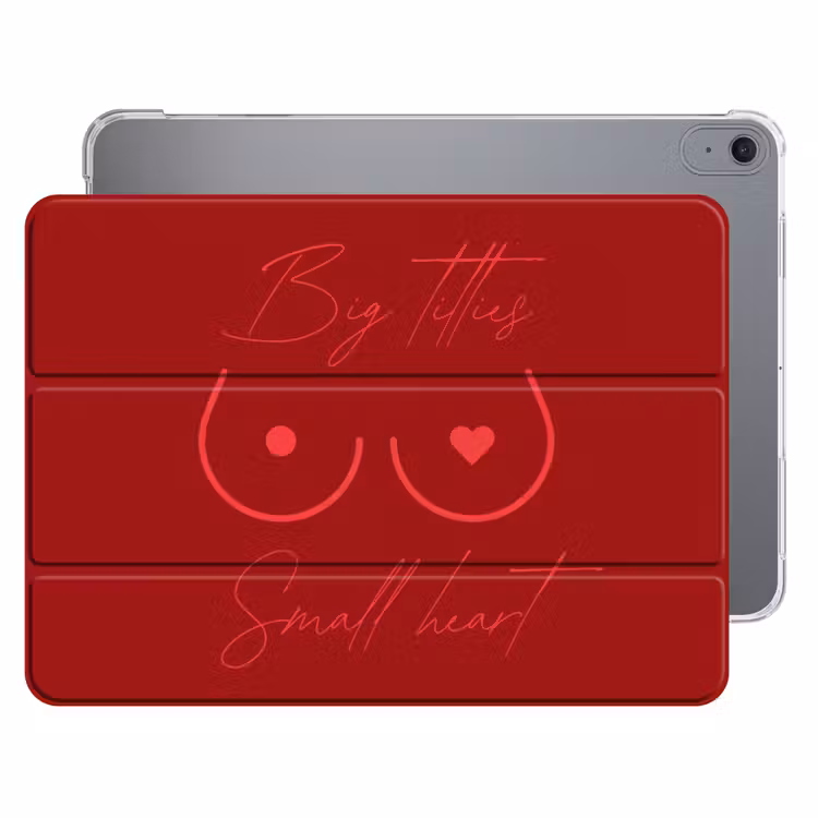 iPad hoes - Big titties small heart - Rood - Hart — 1