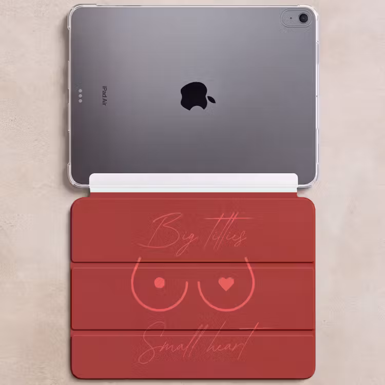 iPad hoes - Big titties small heart - Rood - Hart — 6