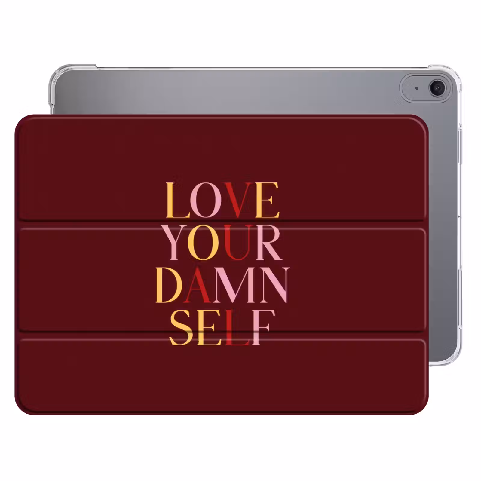 iPad hoes - Love your damn self - Kleurrijk - Bordeaux — 1