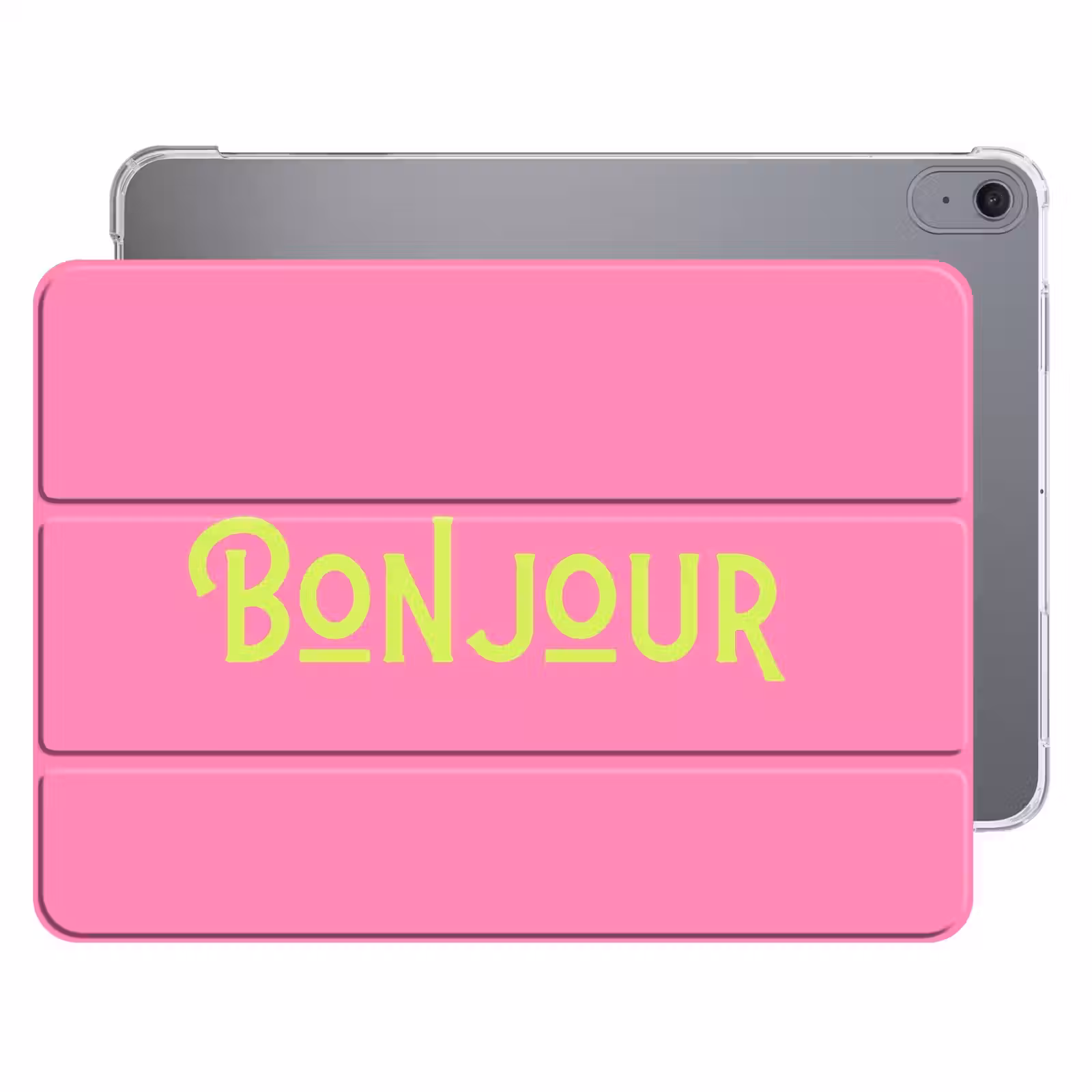 iPad hoes - Roze - Groen - Bonjour - Art — 1
