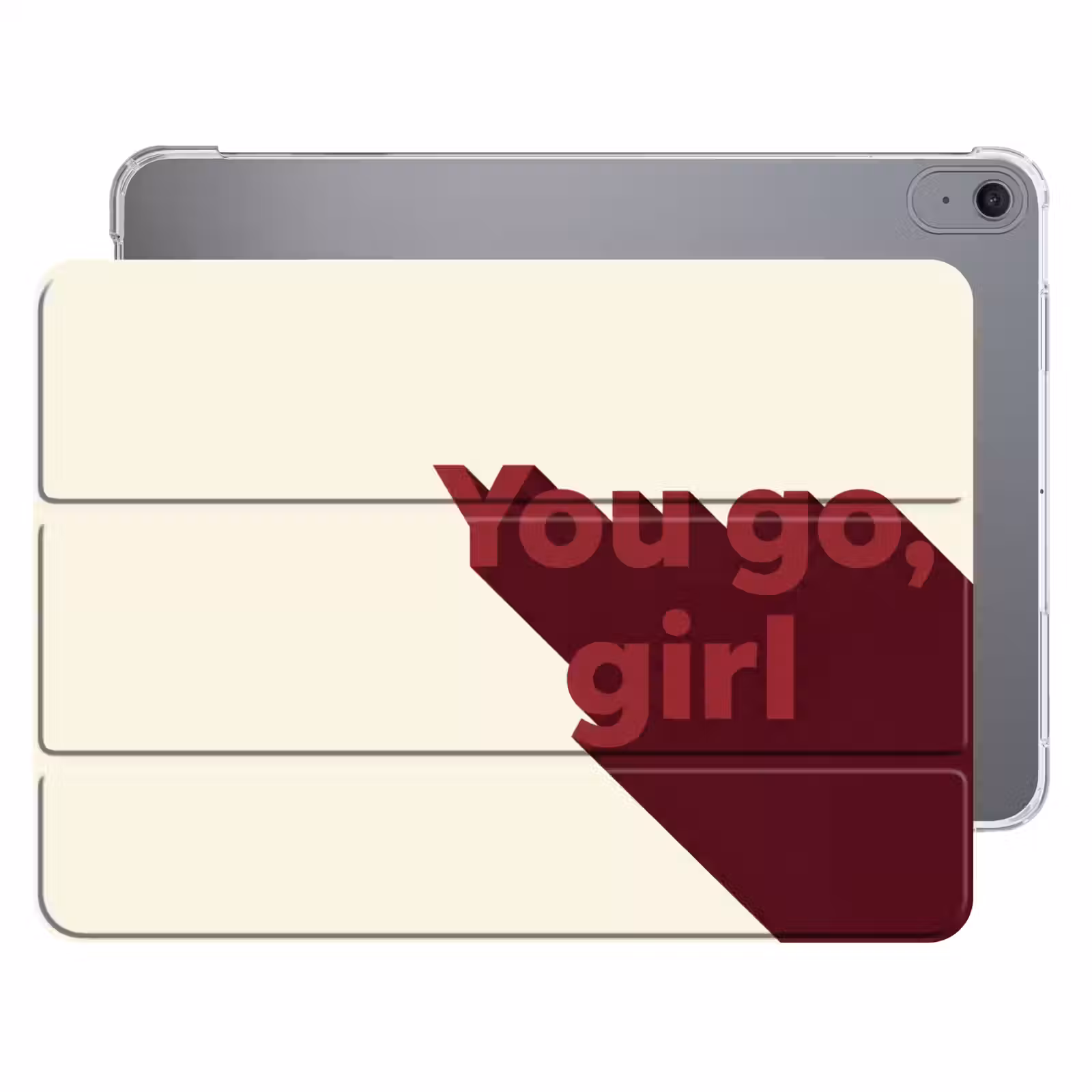 iPad hoes - you go girl - 3D - Rood — 1