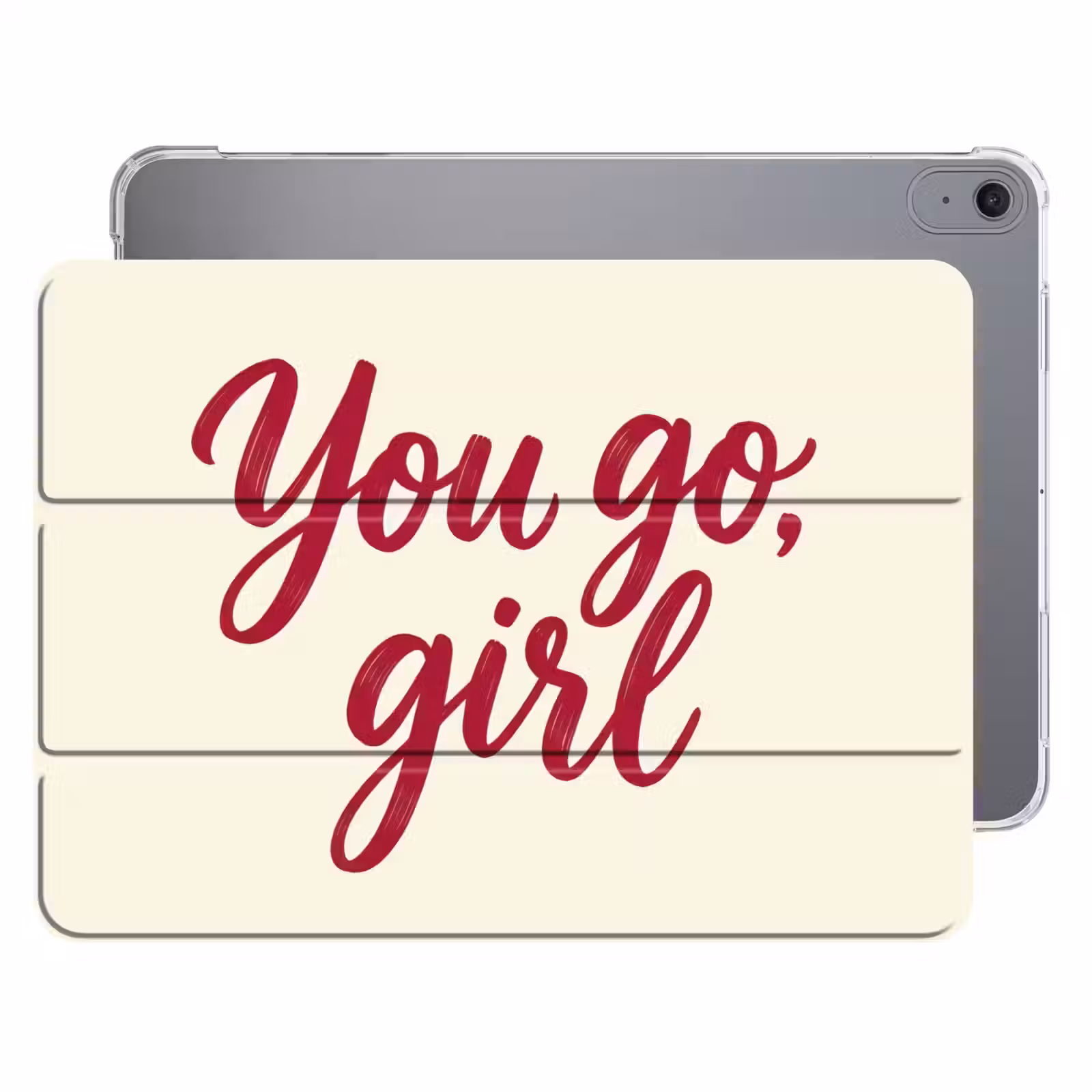 iPad hoes - you go girl - Rood - Wit — 1