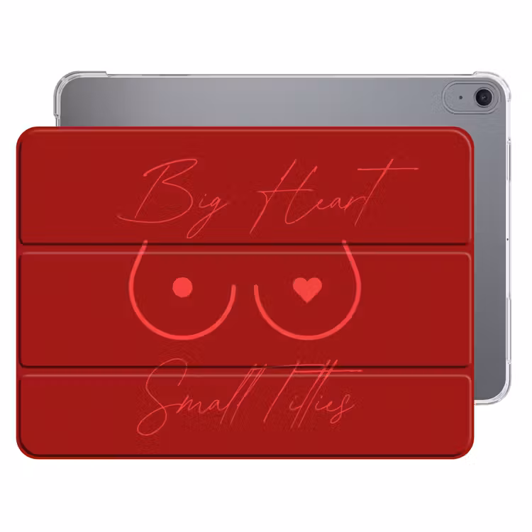 iPad hoes - big heart small titties - Hart - Rood — 1