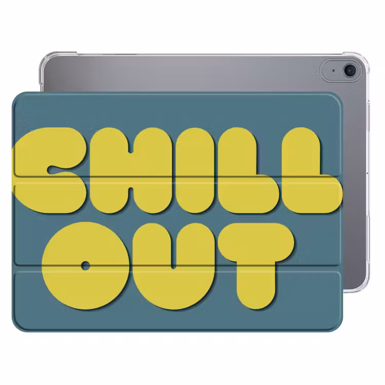 iPad hoes - Chill out - Geel - Blauw — 1