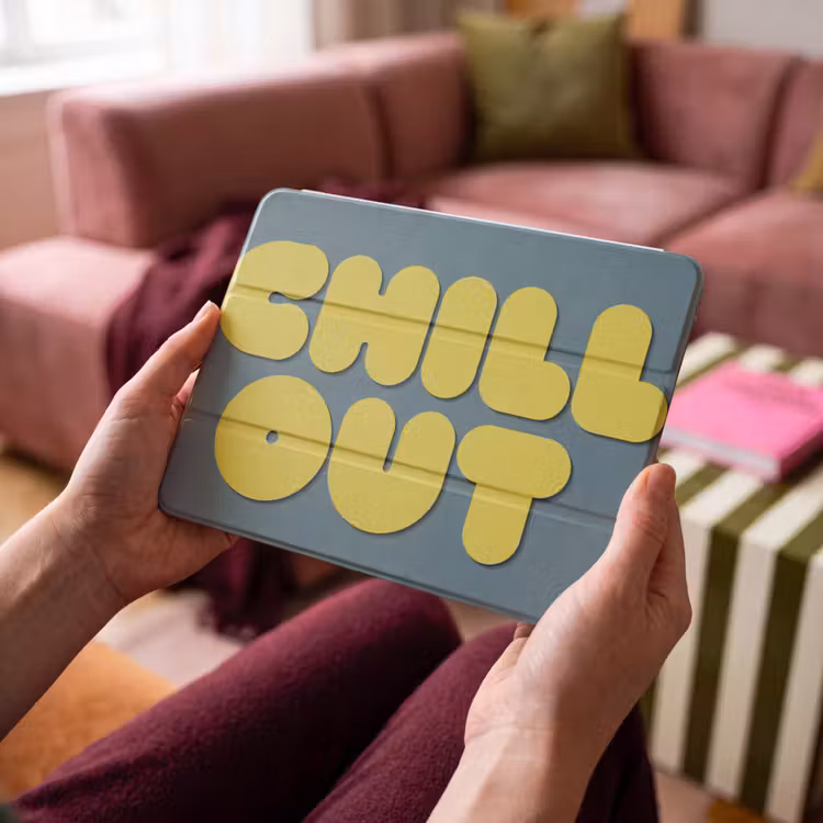iPad hoes - Chill out - Geel - Blauw — 4