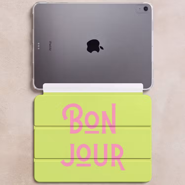 iPad hoes - Groen - Roze - Bonjour - Art — 6