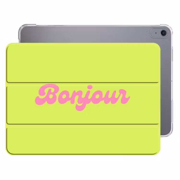 iPad hoes - Groen - Roze - Bonjour - Retro — 1