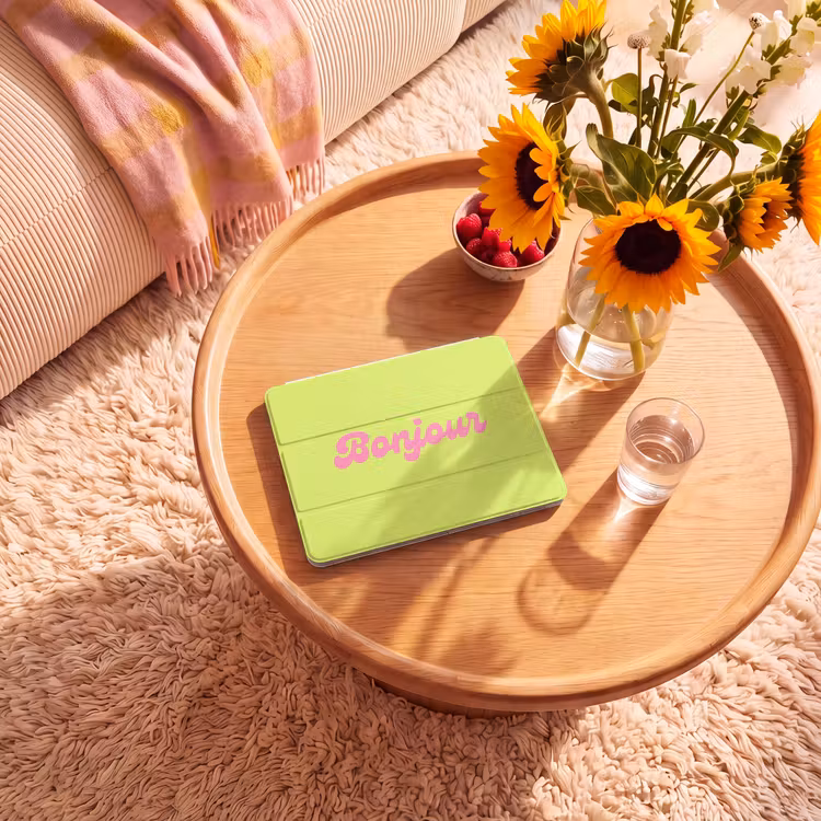 iPad hoes - Groen - Roze - Bonjour - Retro — 2