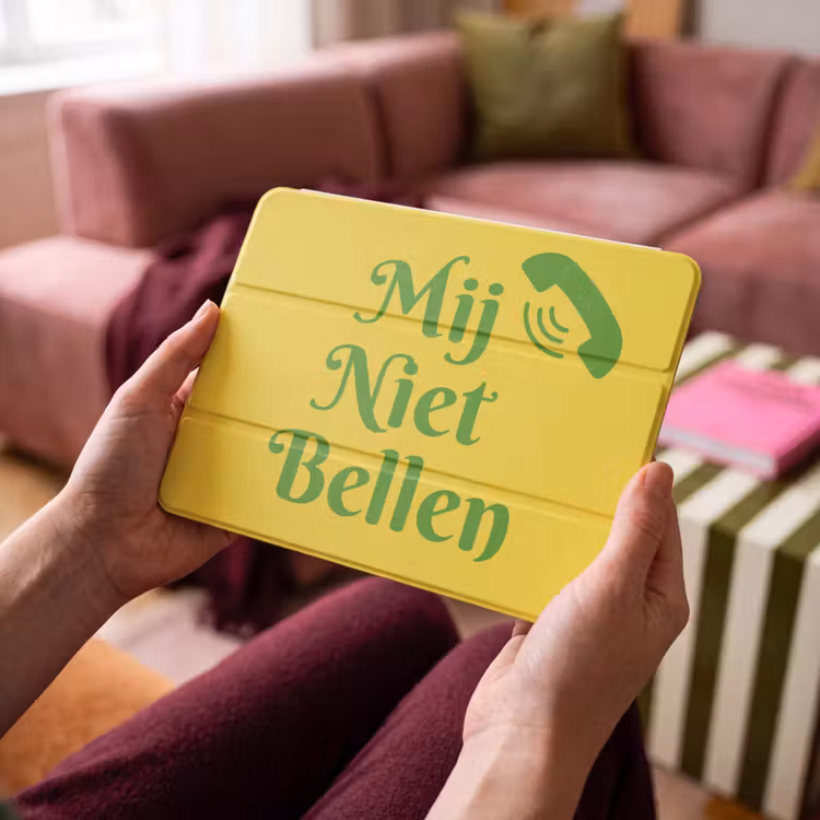 iPad hoes - Mij niet bellen - Telefoon - Geel — 4