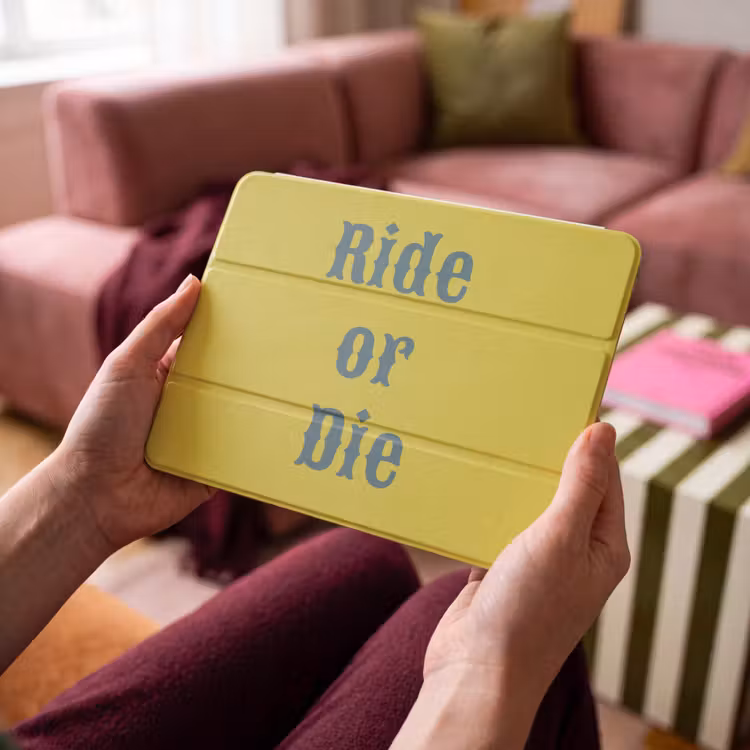 iPad hoes - Ride or die - Geel - Blauw — 4