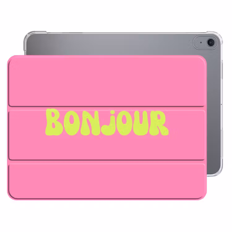 iPad hoes - Roze - Groene - Bonjour - Organisch — 1