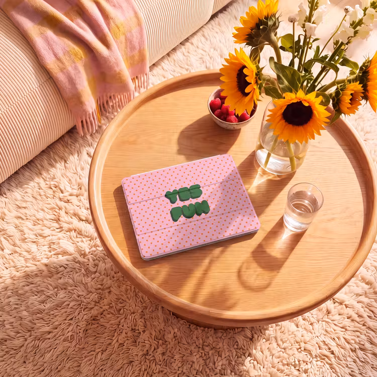 iPad hoes - Yes fun - Groen - Roze - Stippen — 2