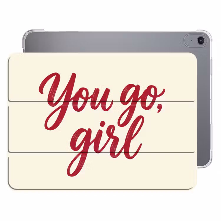 iPad hoes - you go girl - Rood - Wit — 1