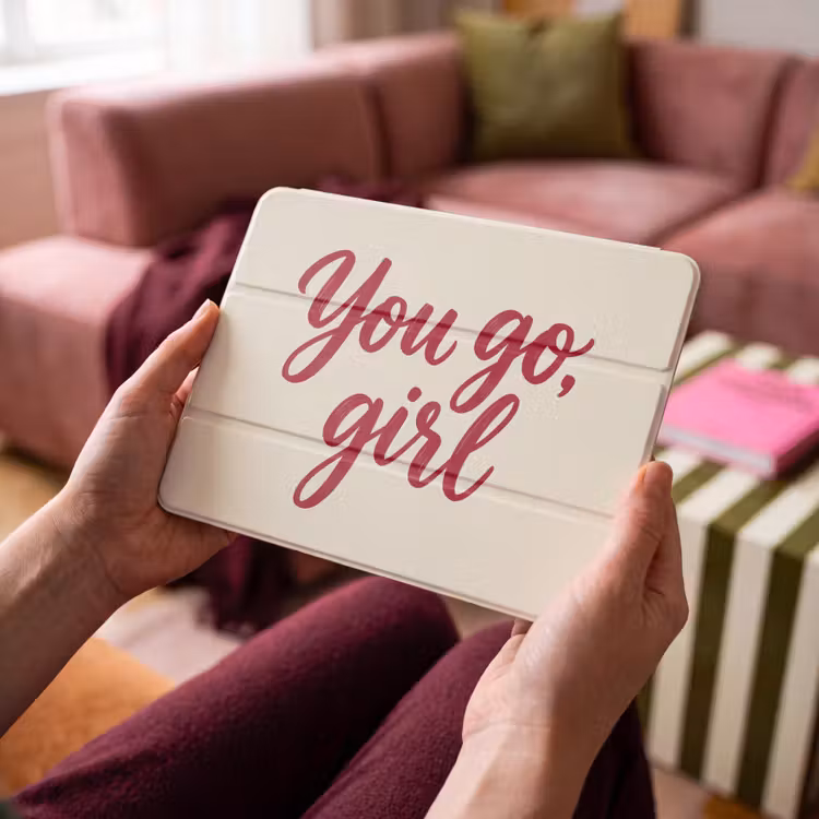 iPad hoes - you go girl - Rood - Wit — 4