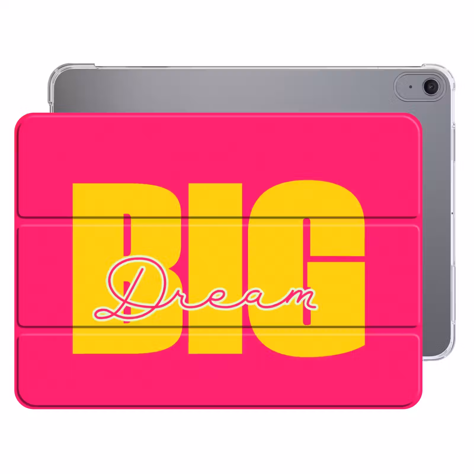 iPad hoes - Dream big - Roze - Geel - Minimalistisch — 1