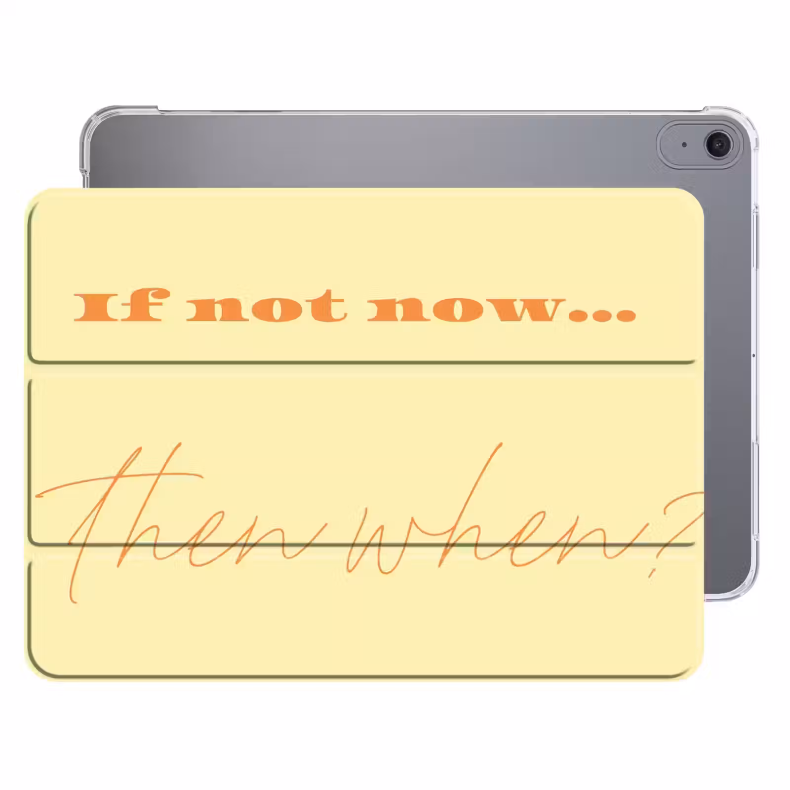 iPad hoes - Geel - Oranje - if not now then when — 1