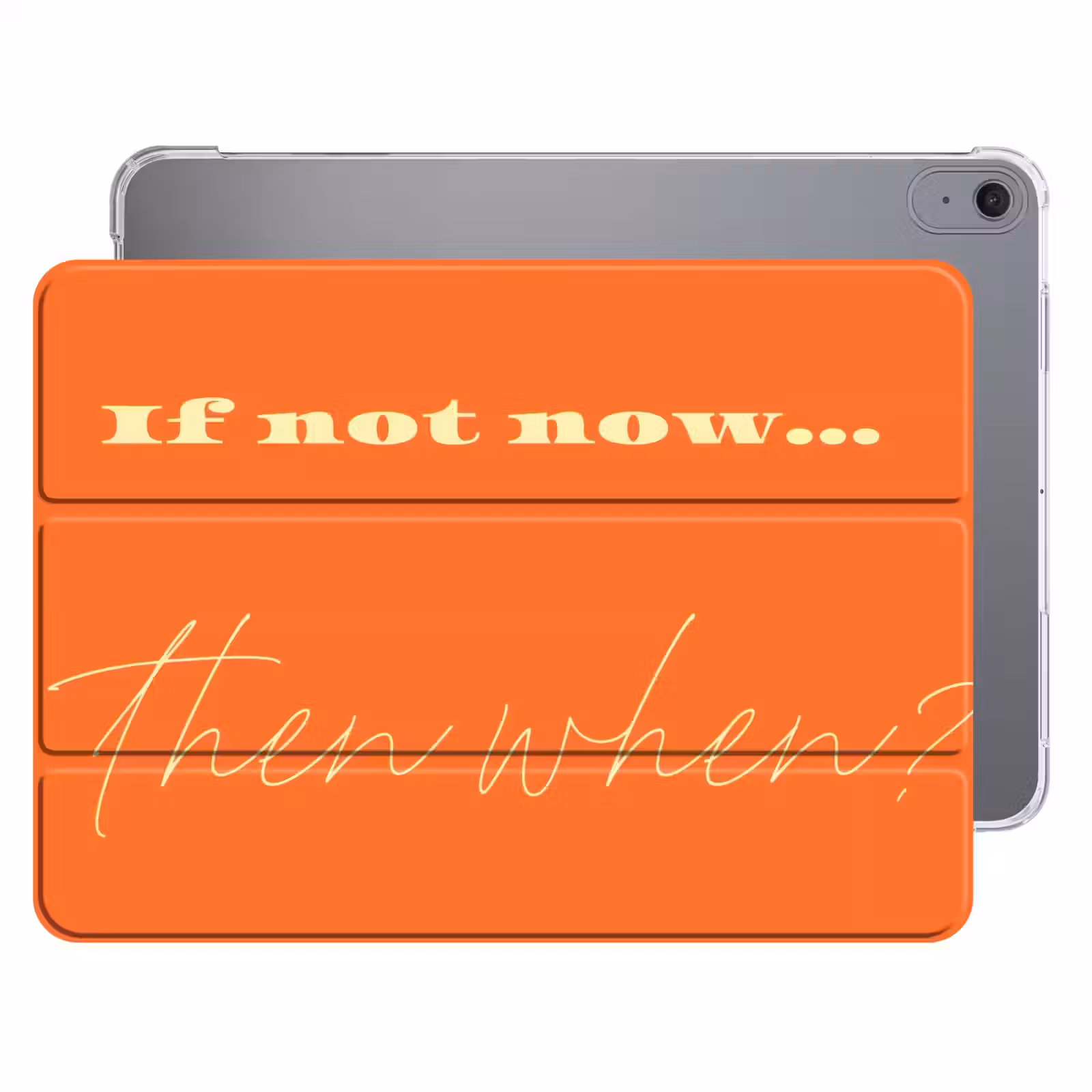 iPad hoes - If not now then when - Oranje - Geel - Levendig — 1