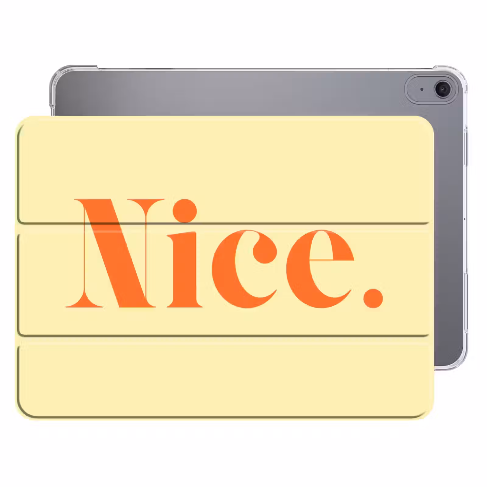 iPad hoes - Nice - Oranje - Geel - Minimalistisch — 1