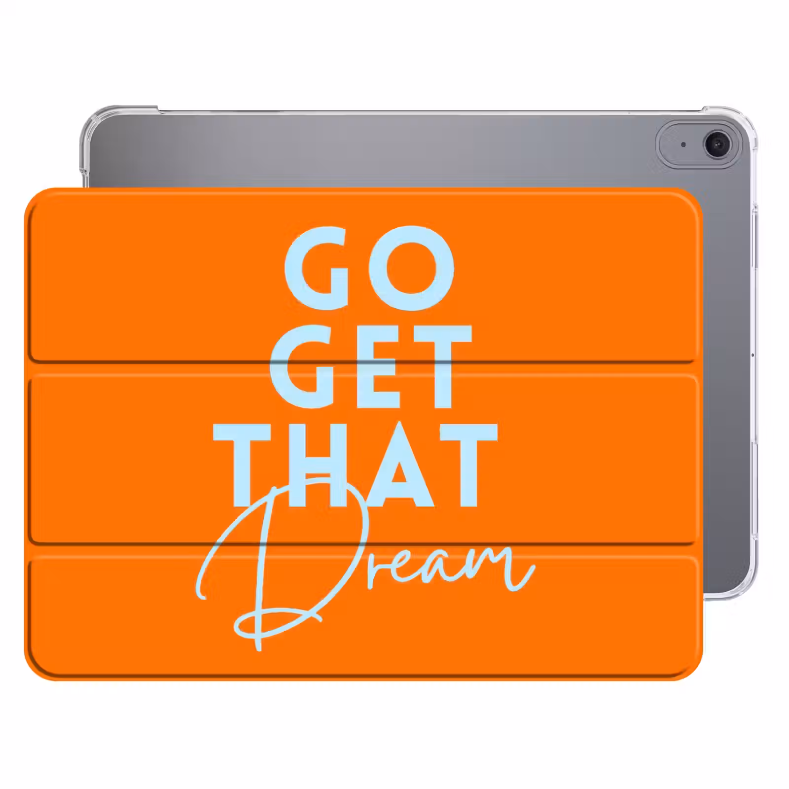 iPad hoes - Oranje - Blauw - Go get that dream — 1