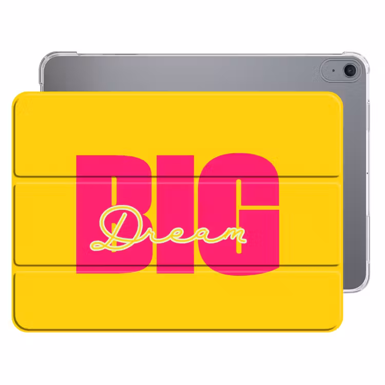 iPad hoes - Dream big - Geel - Roze — 1