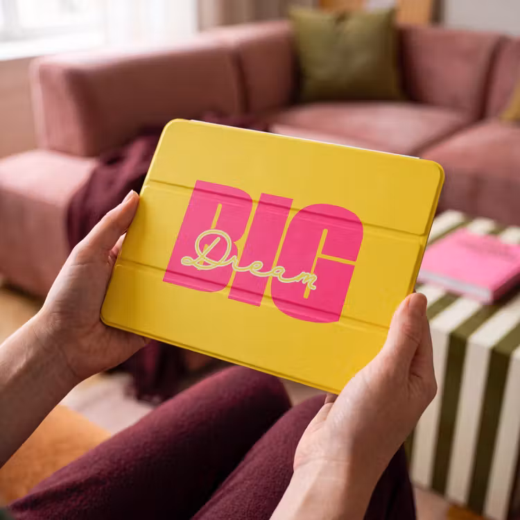 iPad hoes - Dream big - Geel - Roze — 4