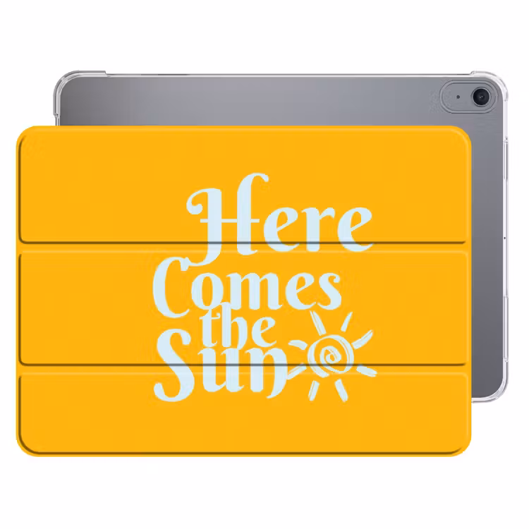 iPad hoes - Geel - Blauw - Here comes the sun — 1