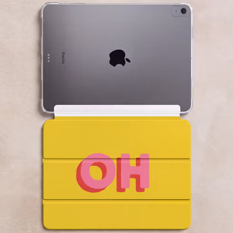 iPad hoes - Geel - Roze - Oh - 3D — 6