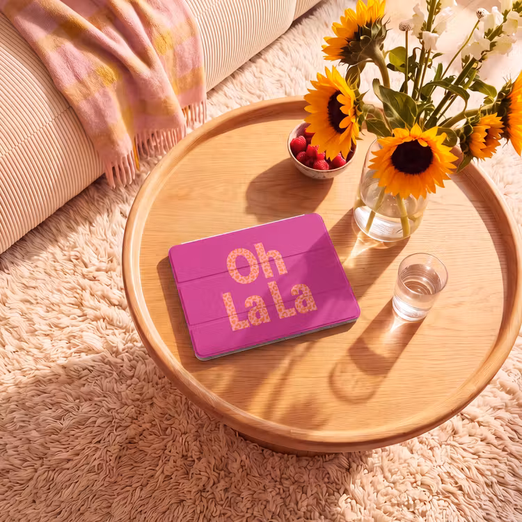 iPad hoes - Oh la la - Luipaardprint - Roze — 2