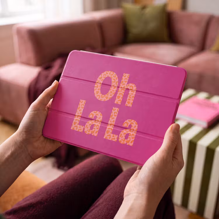 iPad hoes - Oh la la - Luipaardprint - Roze — 4