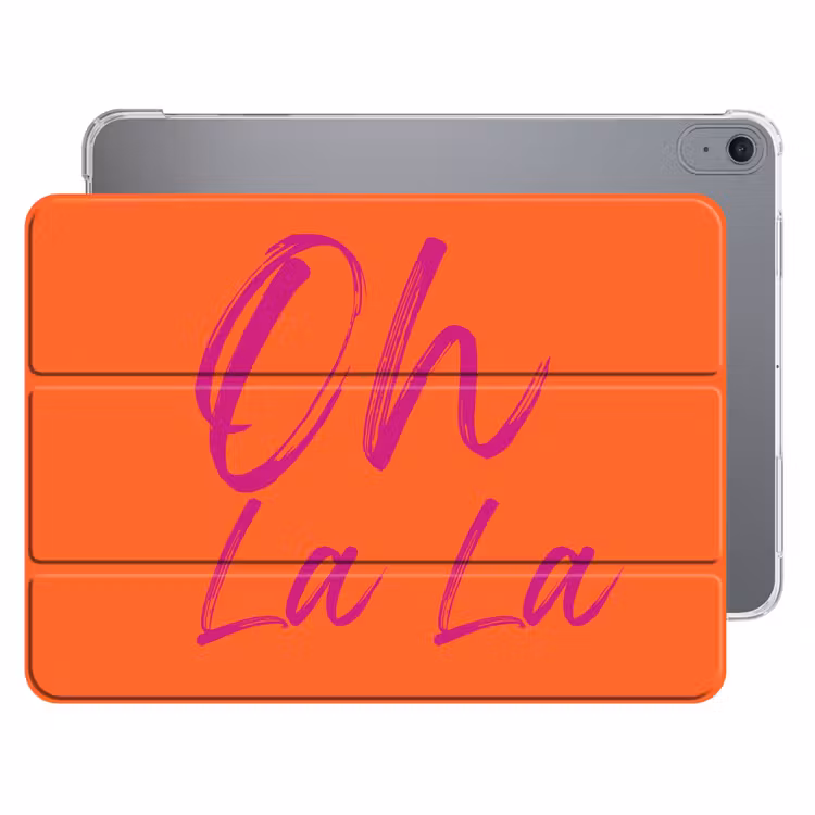 iPad hoes - Oh la la - Oranje - Roze - Grafisch — 1