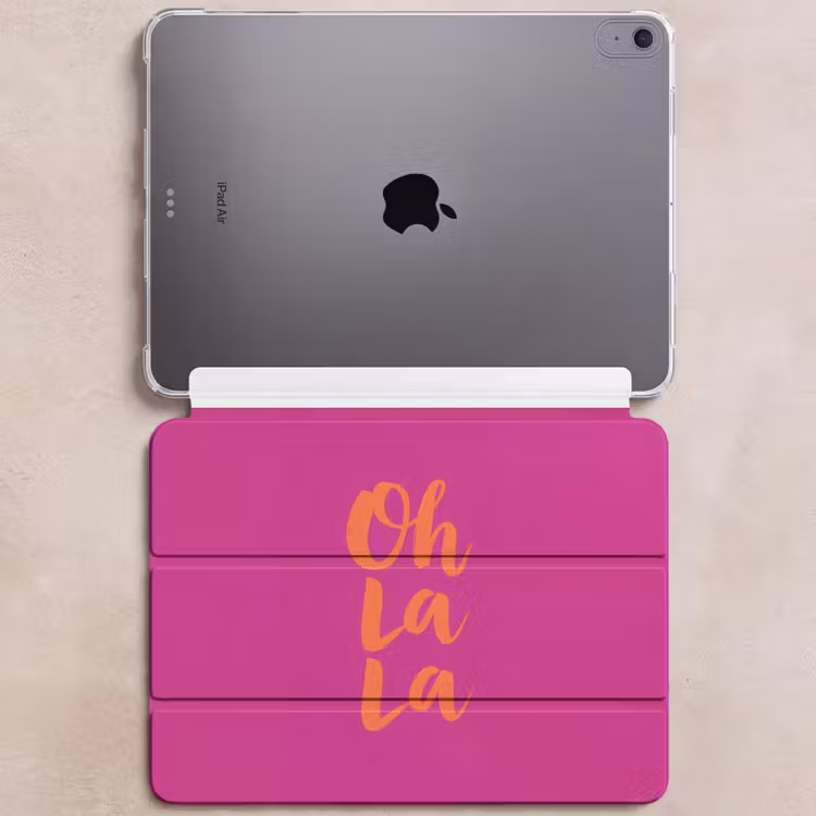 iPad hoes - Oh la la - Roze - Oranje - Minimalistisch — 6