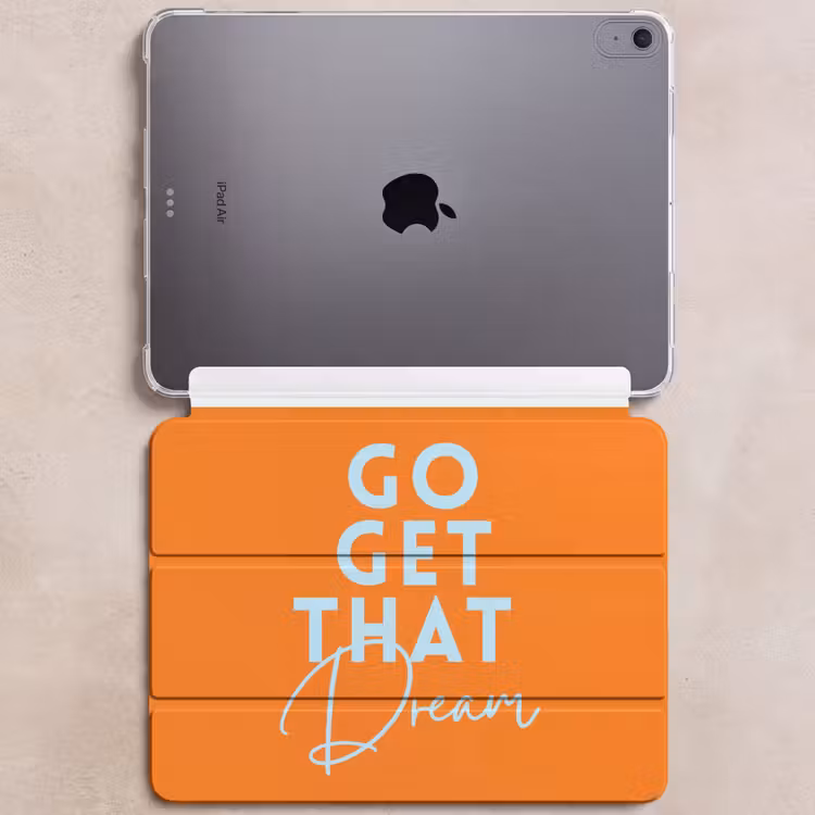 iPad hoes - Oranje - Blauw - Go get that dream — 6