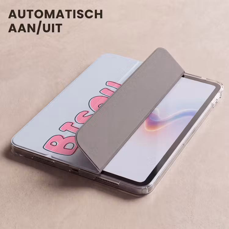 iPad hoes - Bisou - Blauw - Roze - Lippen — 5