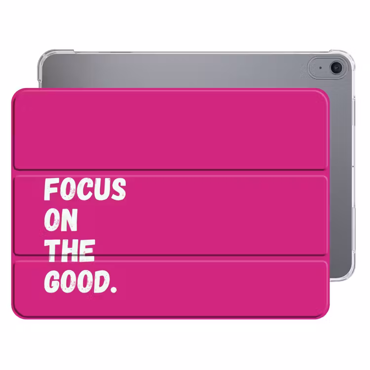 iPad hoes - Focus on the good - Roze - Simple — 1