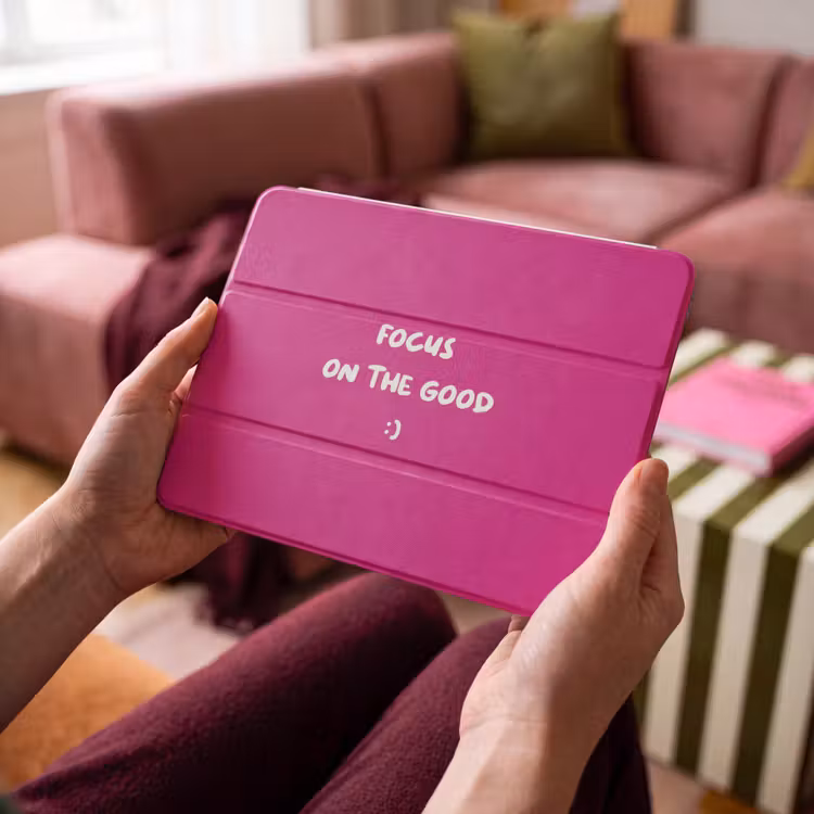 iPad hoes - Focus - Smiley - Roze — 4
