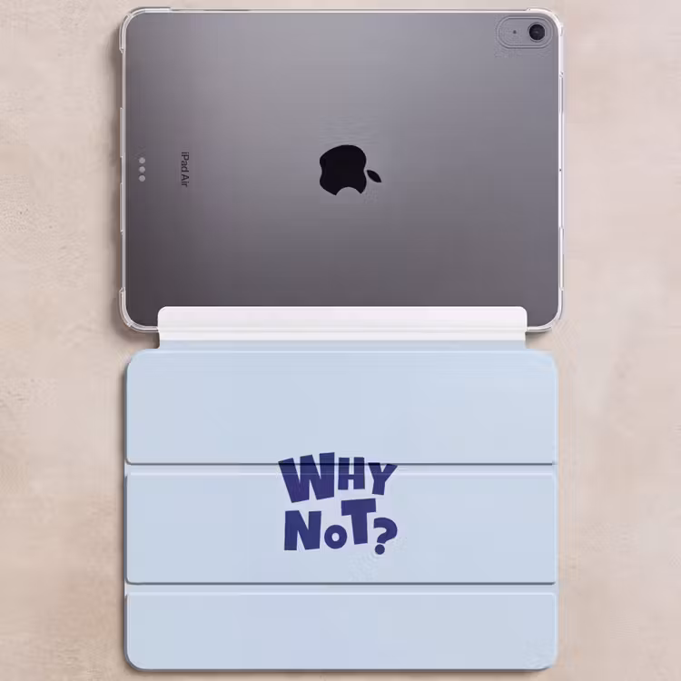 iPad hoes - Why not - Blauw - Licht blauw - Quote — 6