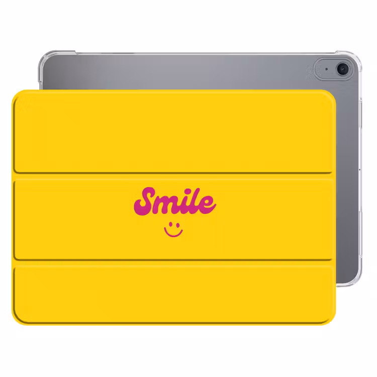 iPad hoes - Smile - Geel - Roze — 1