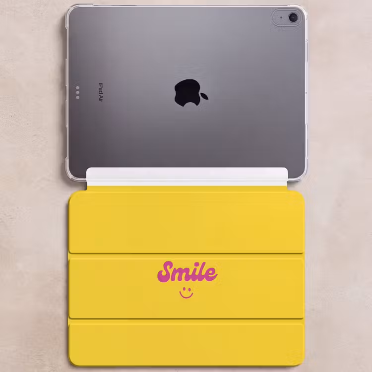 iPad hoes - Smile - Geel - Roze — 6