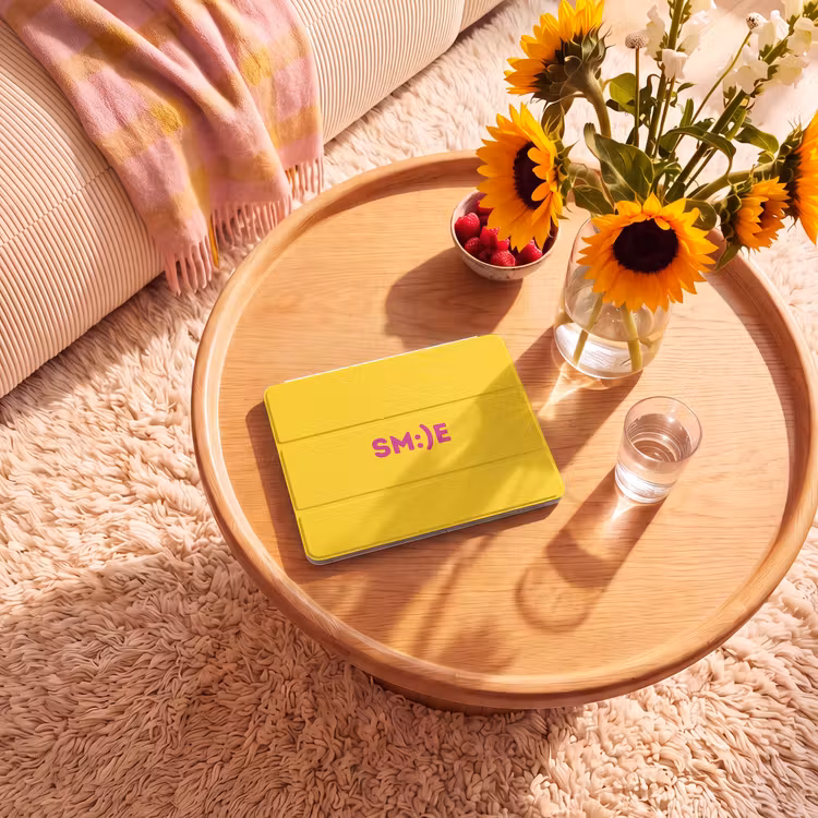 iPad hoes - Smile - Roze - Geel — 2