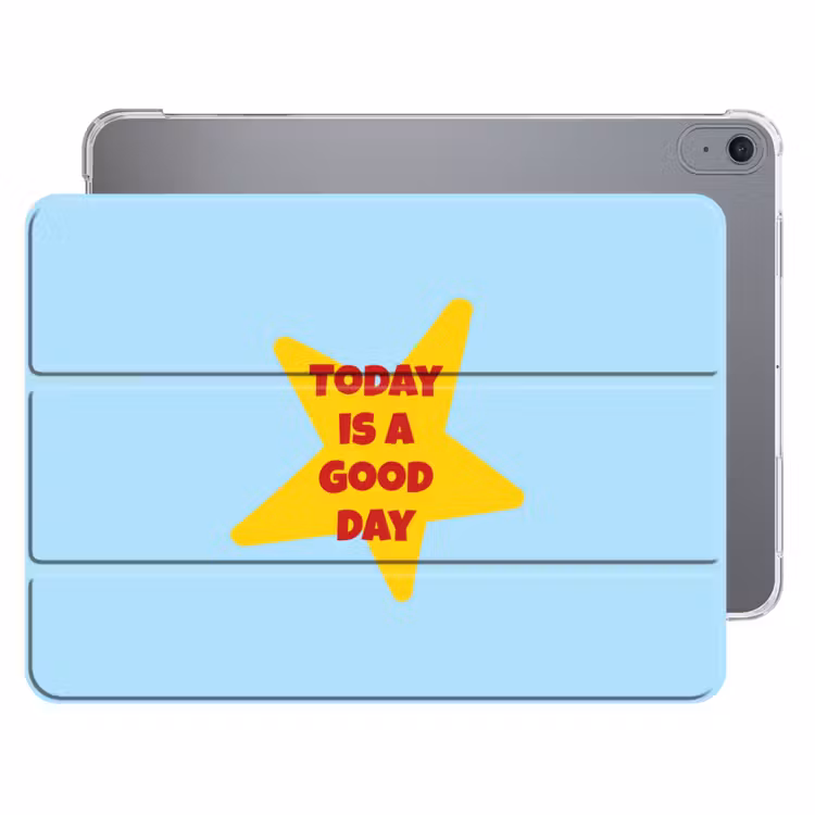 iPad hoes - Ster - Today is a good day - Blauw — 1