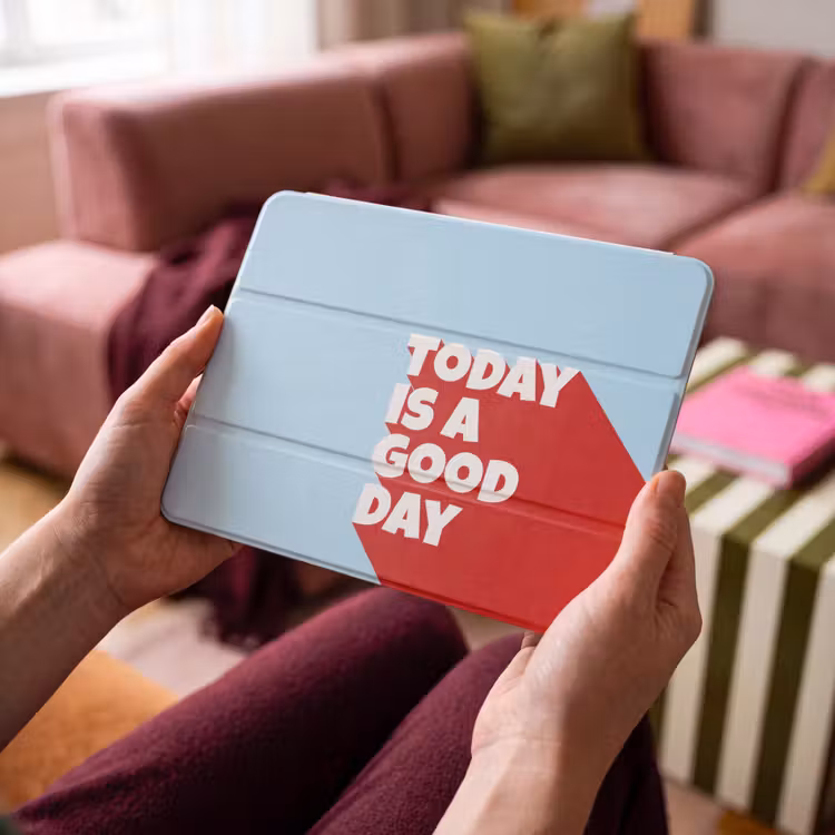 iPad hoes - Today is a good day - Rood - lichtblauw — 4